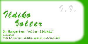 ildiko volter business card